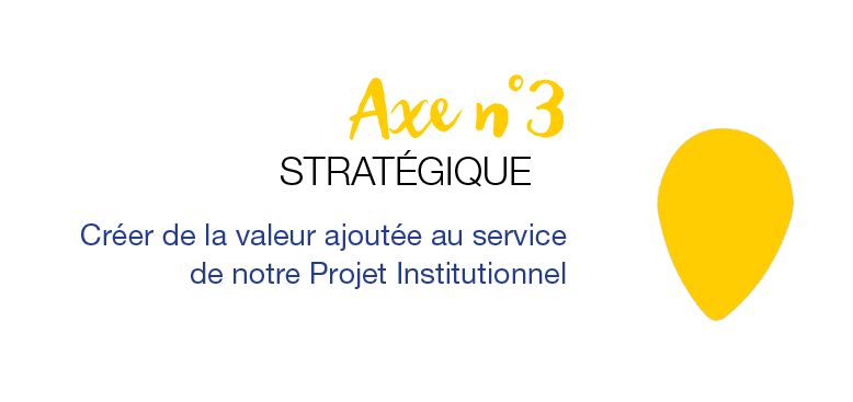 Créer de la valeur ajoutée au service de notre Projet Institutionnel